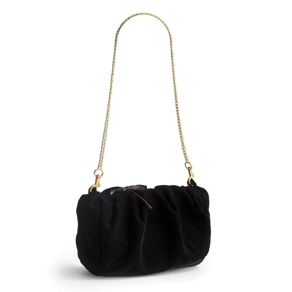 Vera Bradley Blake Crossbody Bag With Chain Strap Black Velvet -NWT - Picture 2 of 3